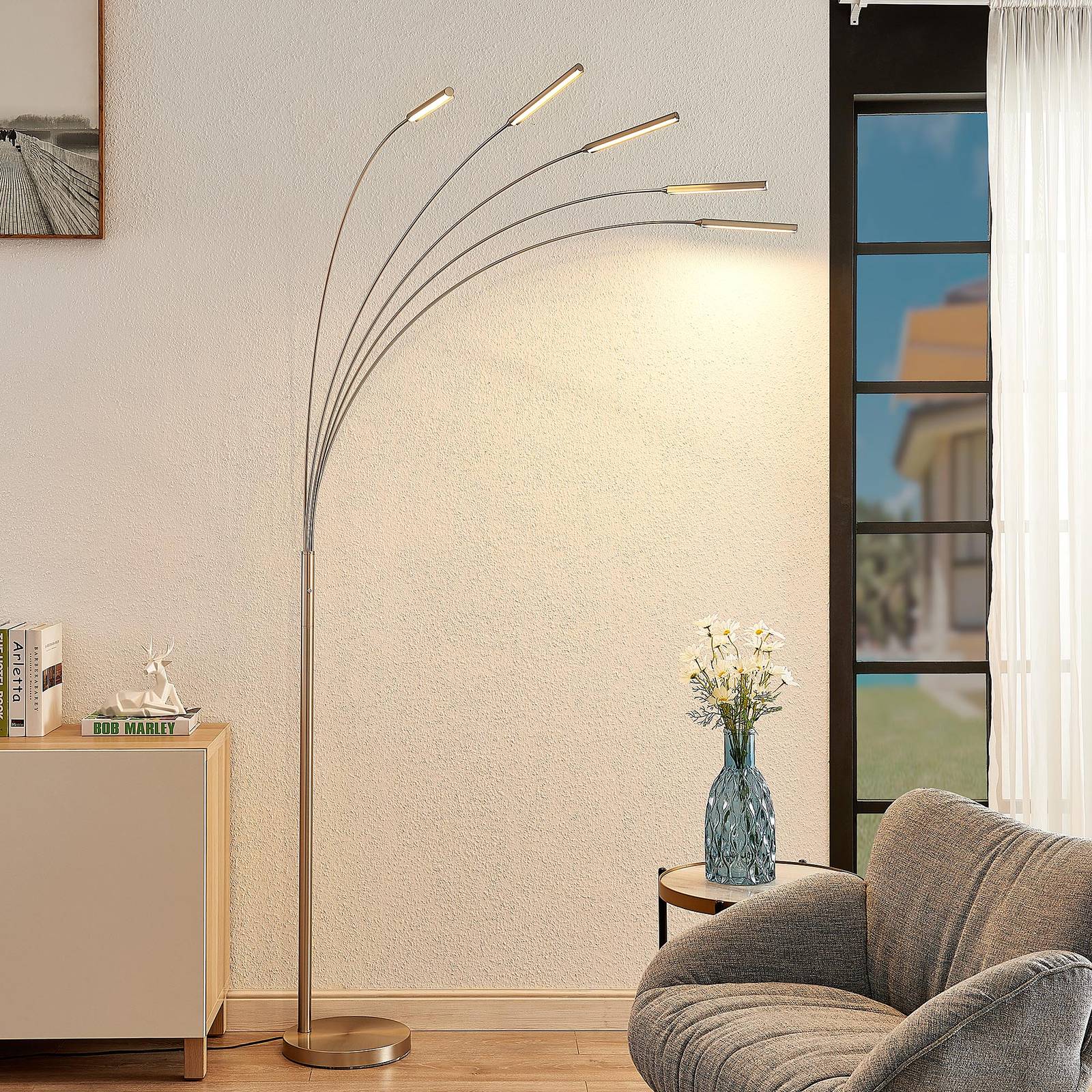 Lindby Feska LED-golvlampa