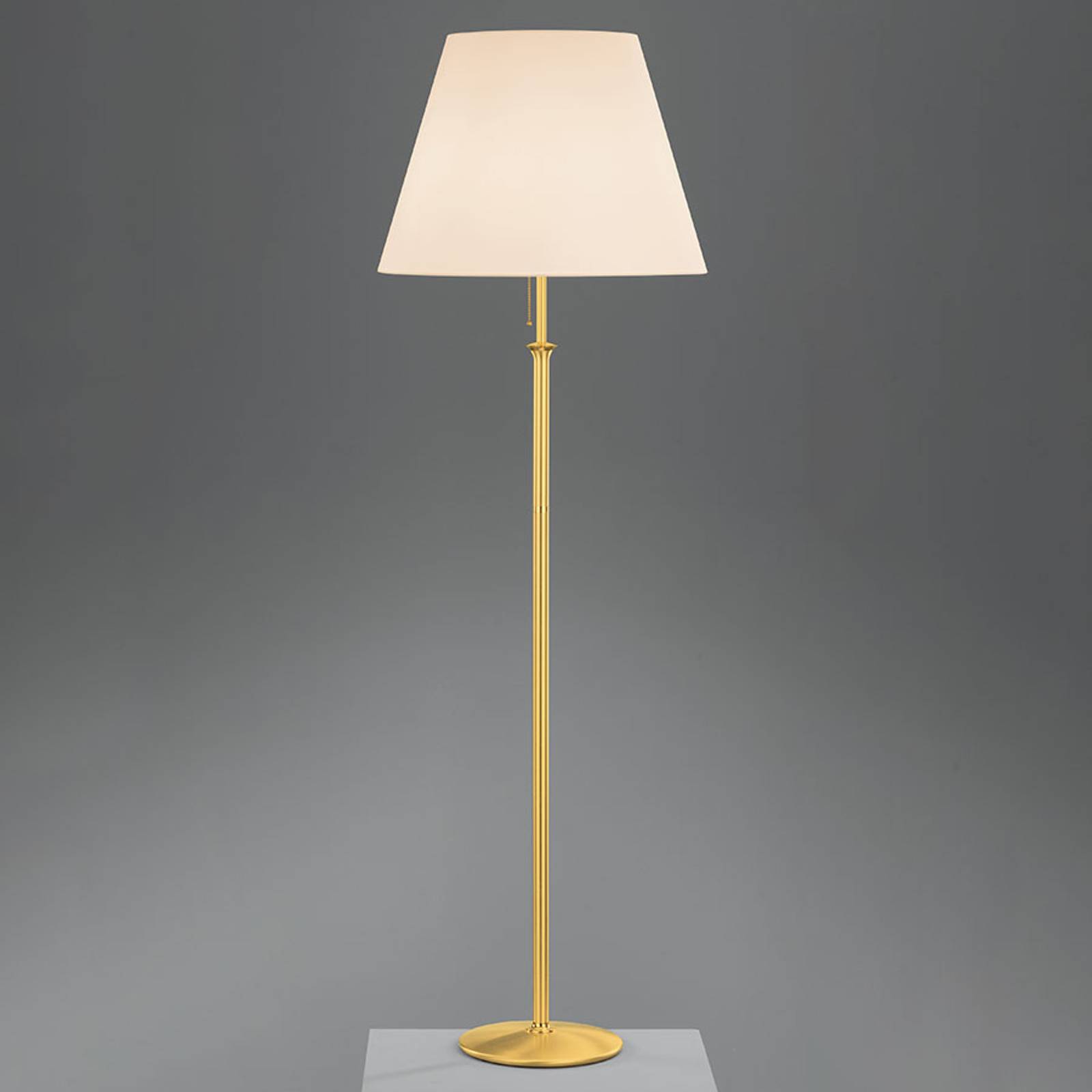 Golvlampa Royce med takluminator creme