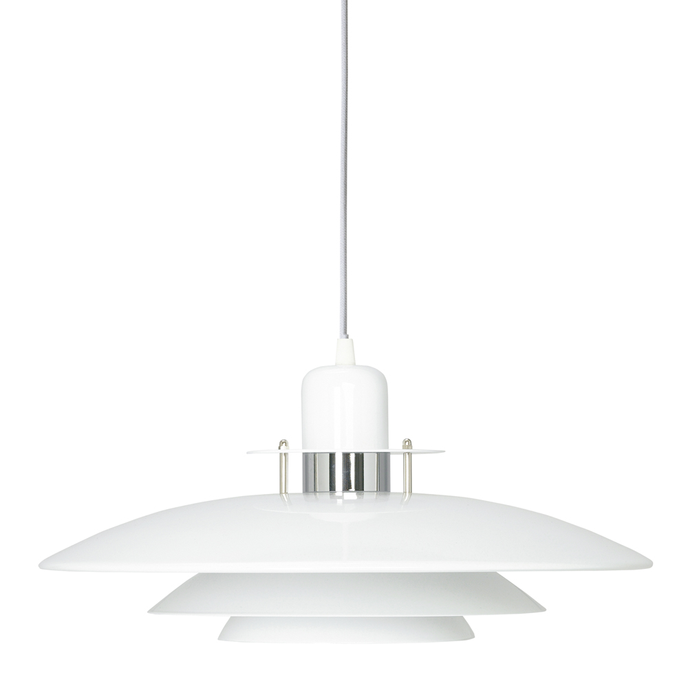 BELID - Primus I Taklampa Pendel 43 cm Vit/Krom