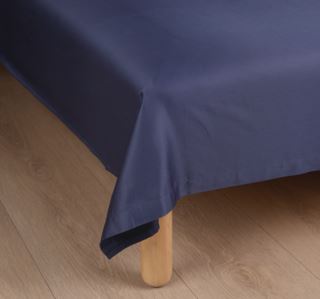 Soft Satin underlakan blå