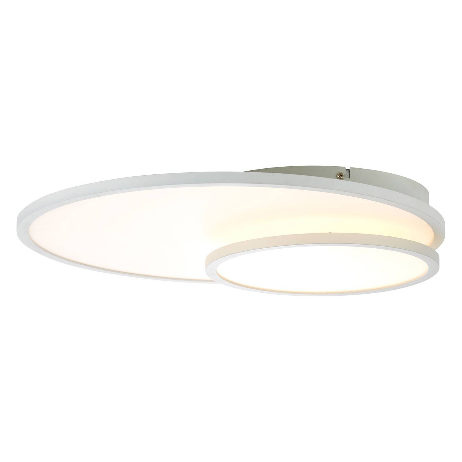 LED-taklampa Bility, rund, vit ram