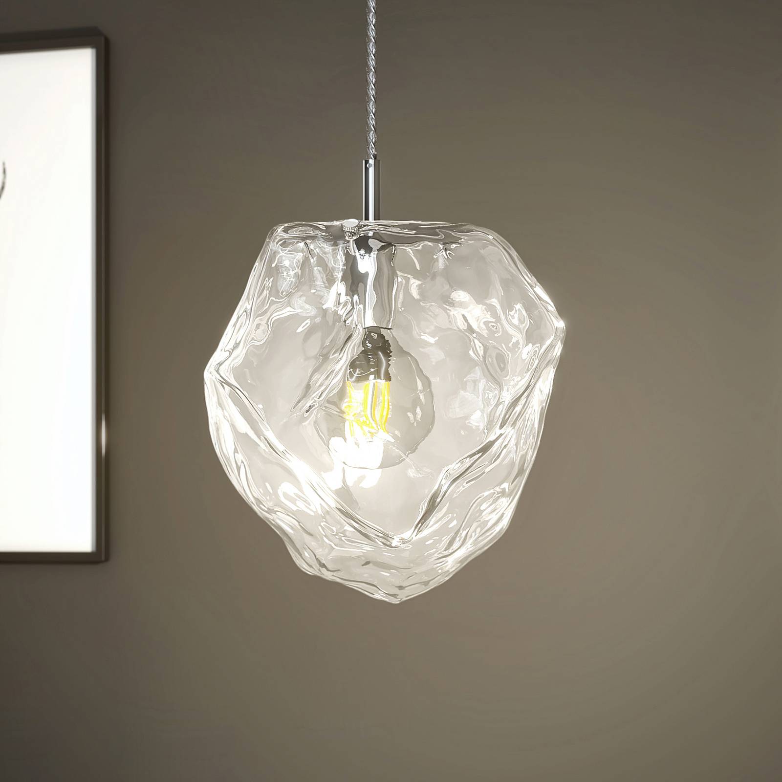 Lucande Valina hänglampa av glas, 1 lampa
