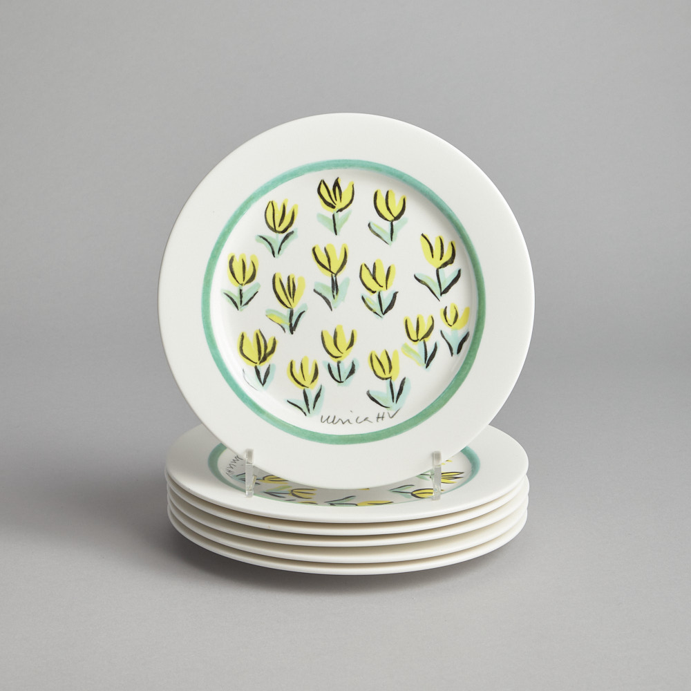 Vintage - SÅLD Assietter "Tulipa" 6 st