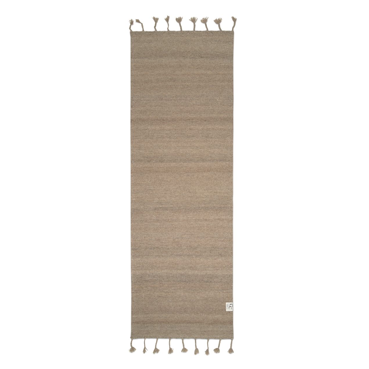 Gångmatta Ull PLAIN BEIGE 80 x 250 cm Classic Collection