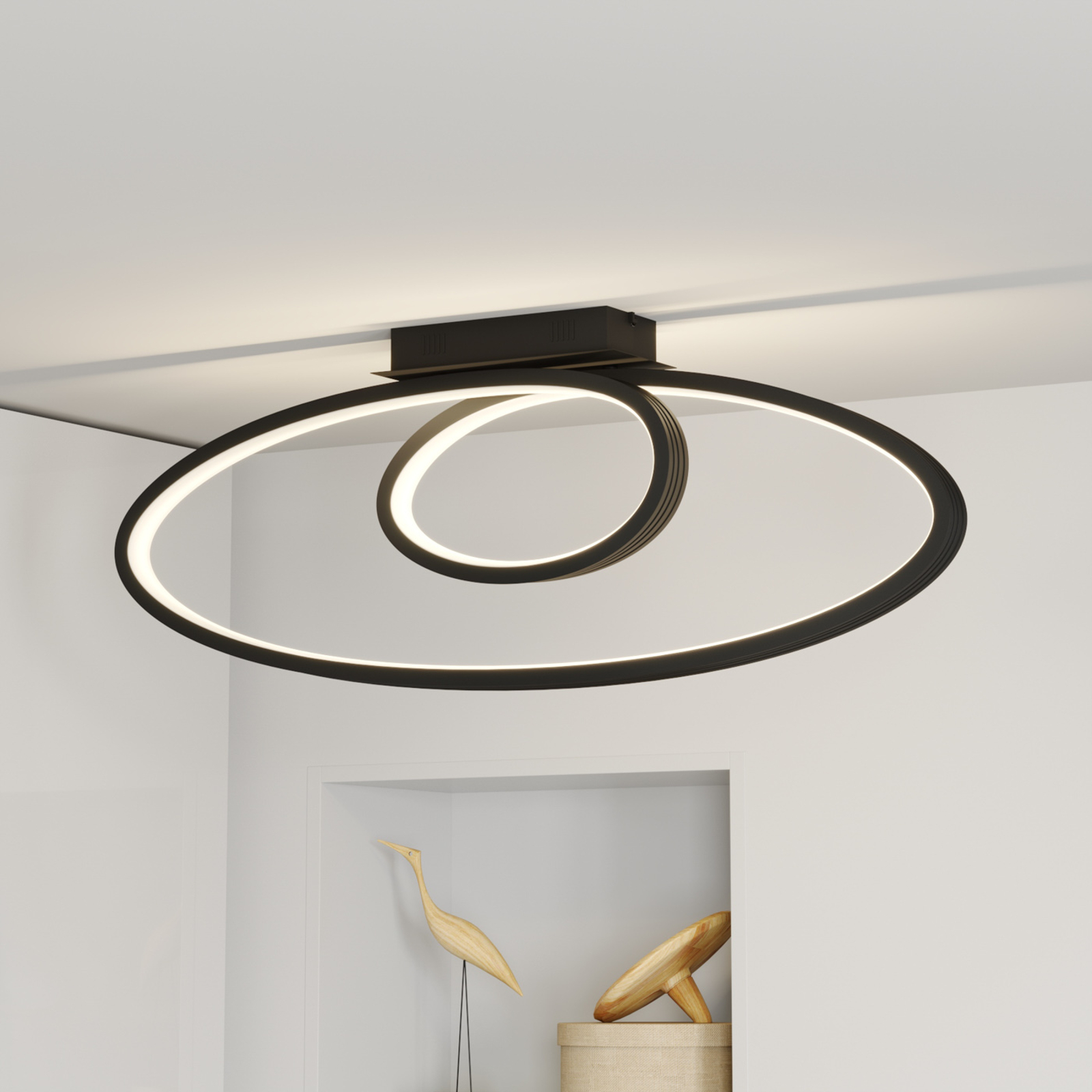 Lucande Bronwyn LED-taklampa, 98 cm