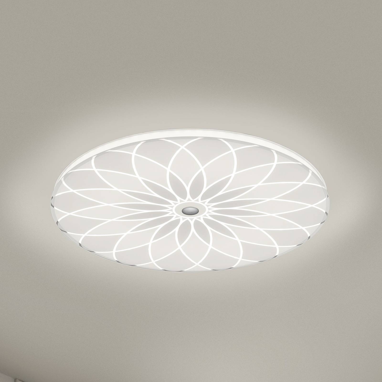 BANKAMP Mandala LED-taklampa blomma, Ø 52 cm