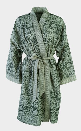 Indie kimono olivgrön