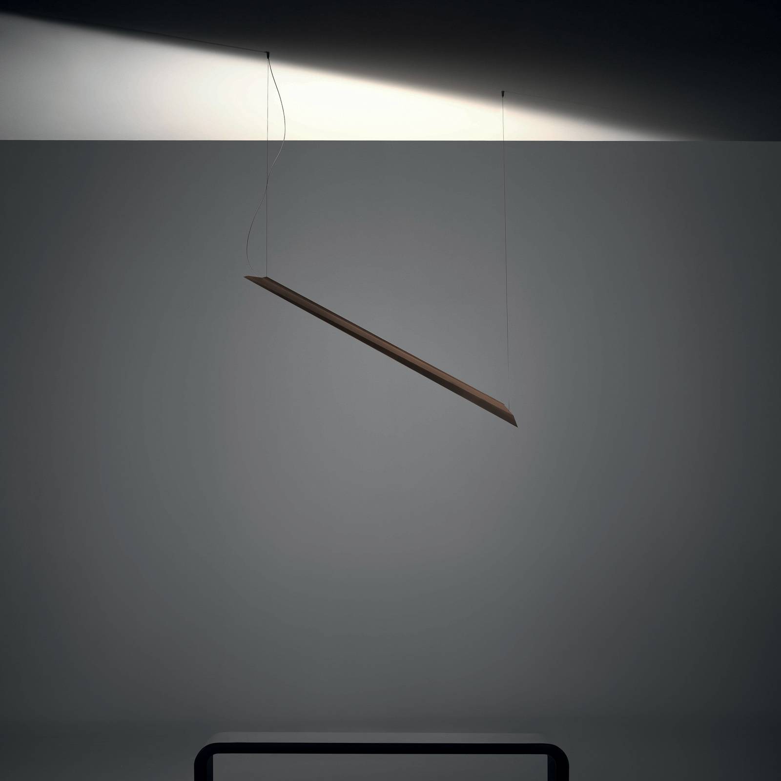 Knikerboker Schegge LED-hänglampa 1 lampa brun