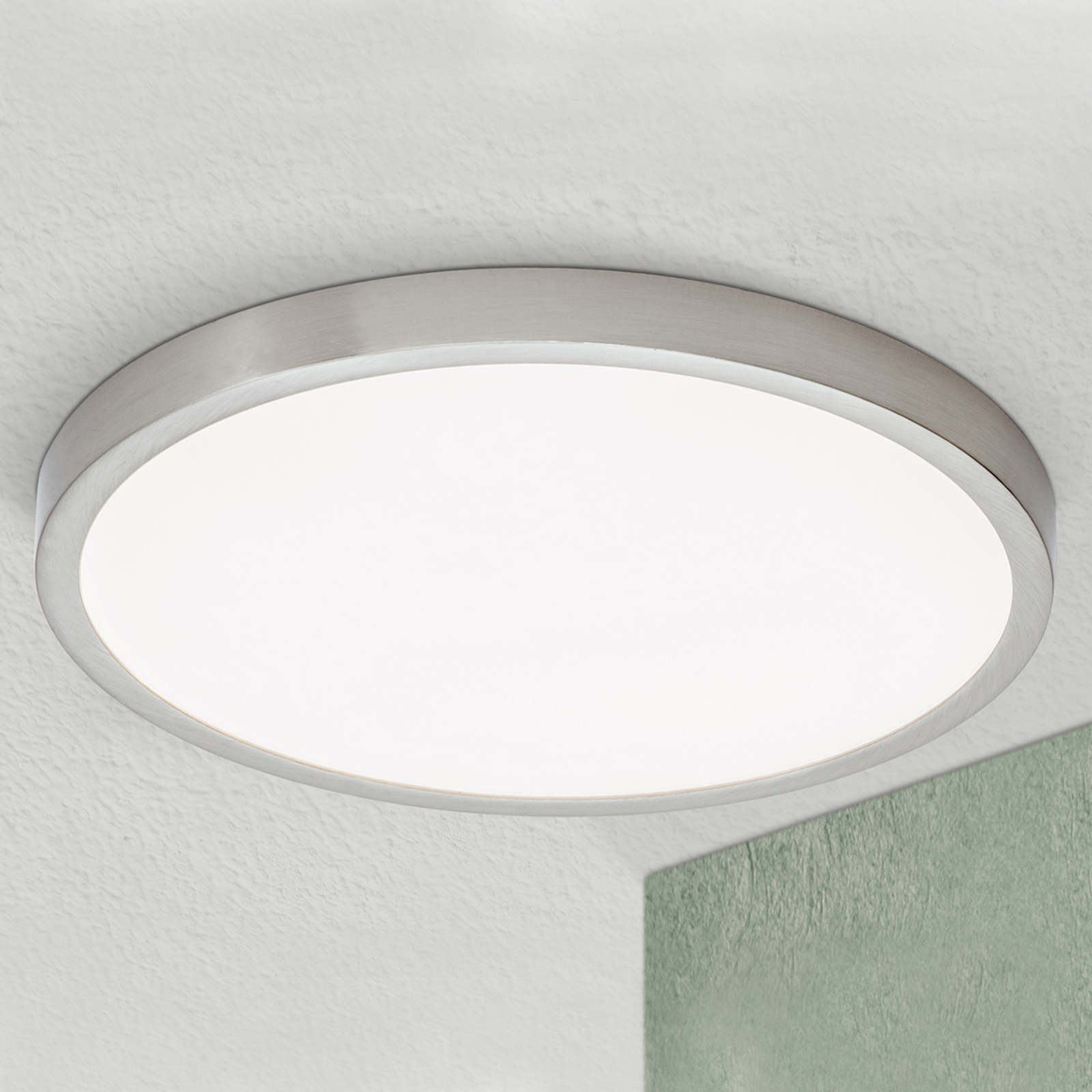 LED-taklampa Vika, rund, matt titan, Ø 30 cm