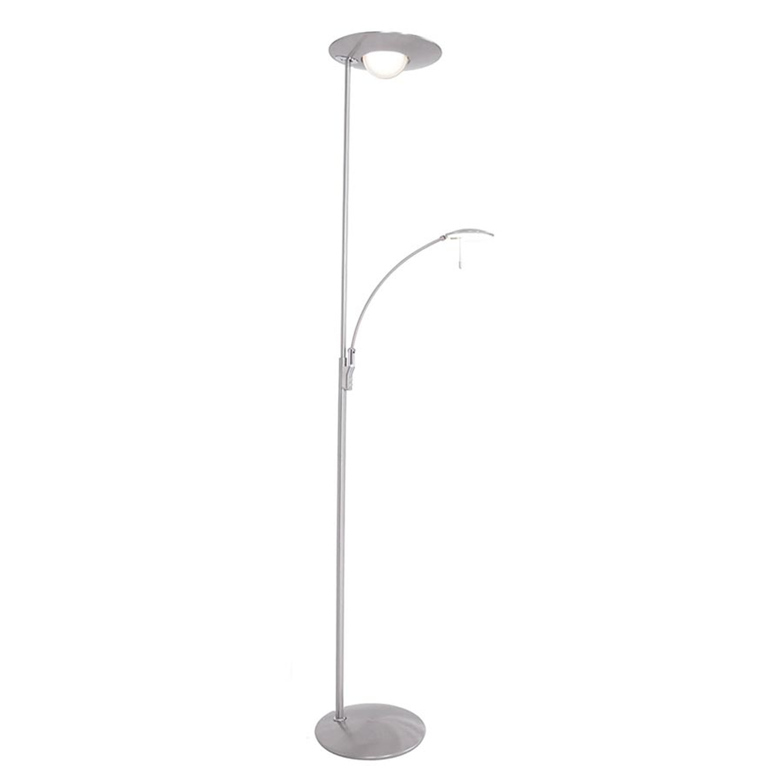 Med dimmer - LED-golvlampa Zenith med läslampa