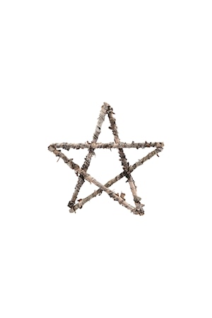 Ornament Star Ø 25 cm Natur