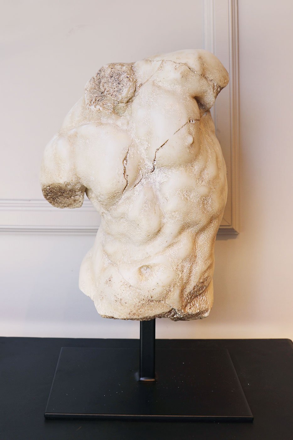 Staty Torso Apollo vit