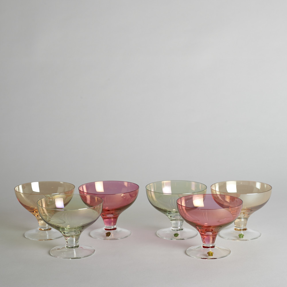 Vintage - SÅLD Coupeglas / Dessertskålar Johansfors 6 st