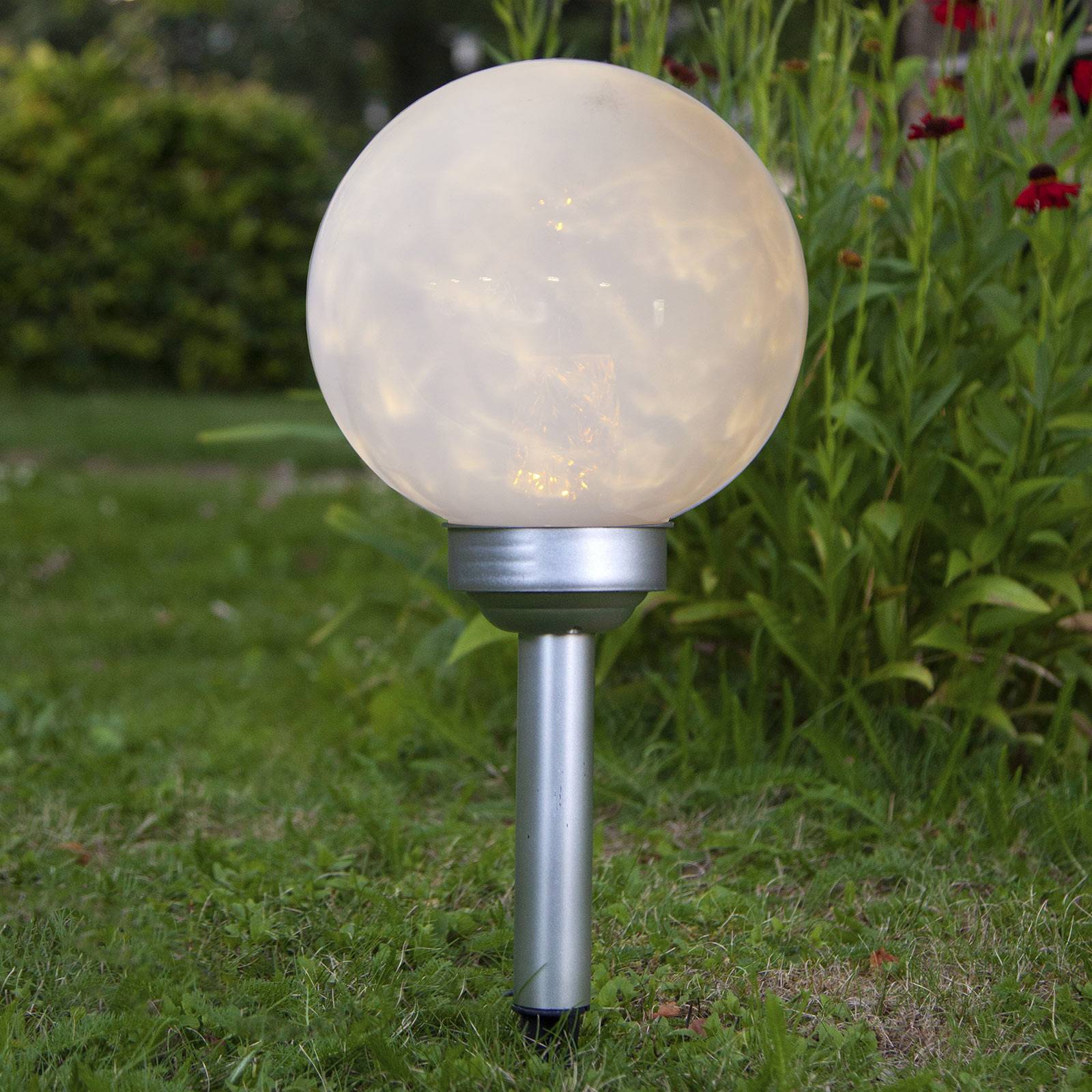 LED-solcellslampa Lunay, roterande ljuskälla