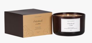 Patchouli Lime large doftljus okra