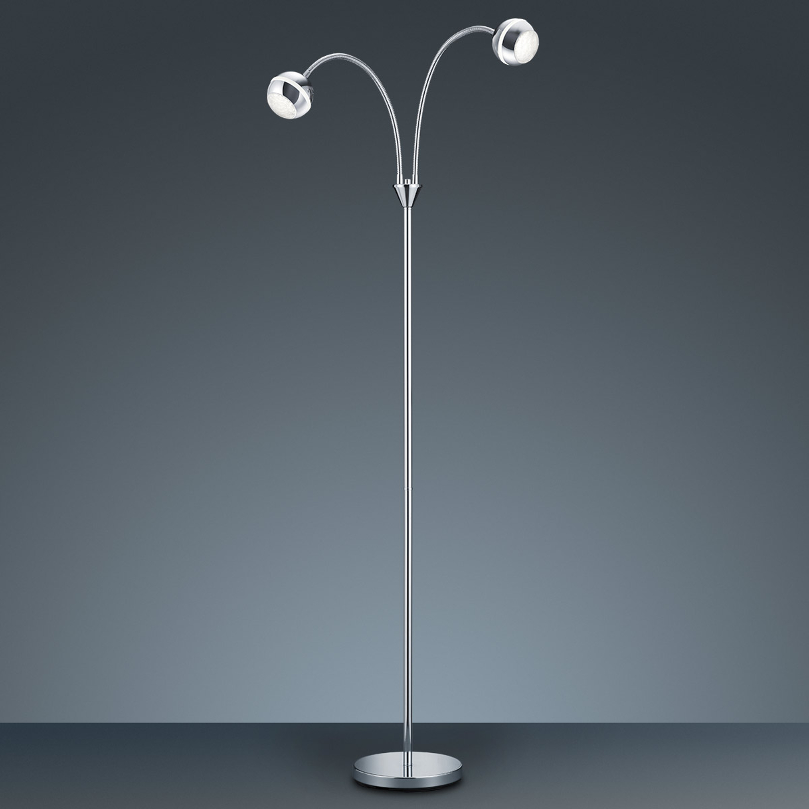 LED-golvlampa Ada, 2 ljuskällor