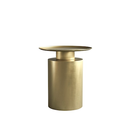 Pillar Sidobord Tall Brass Antique