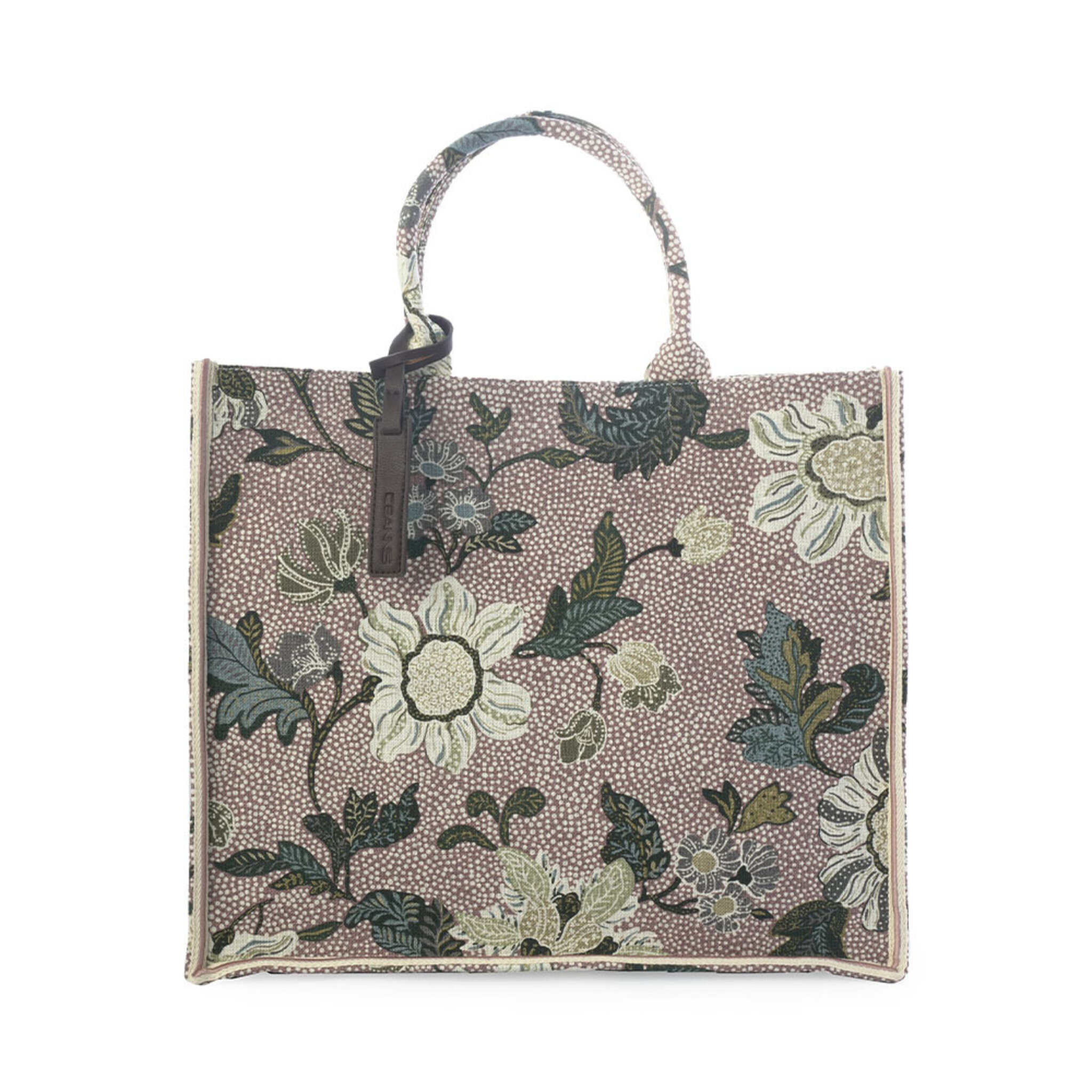 Shopper Dusty Pink Flower Linen, ONE SIZE