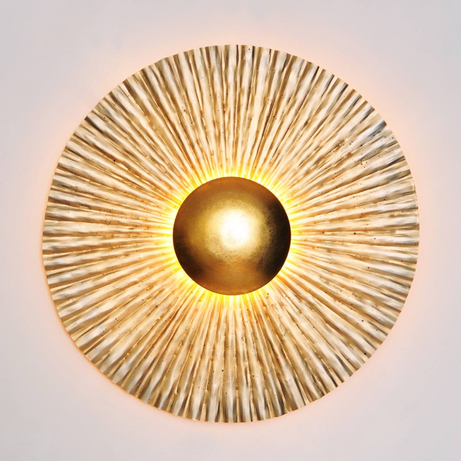 Glänsande vägglampa Bronzo