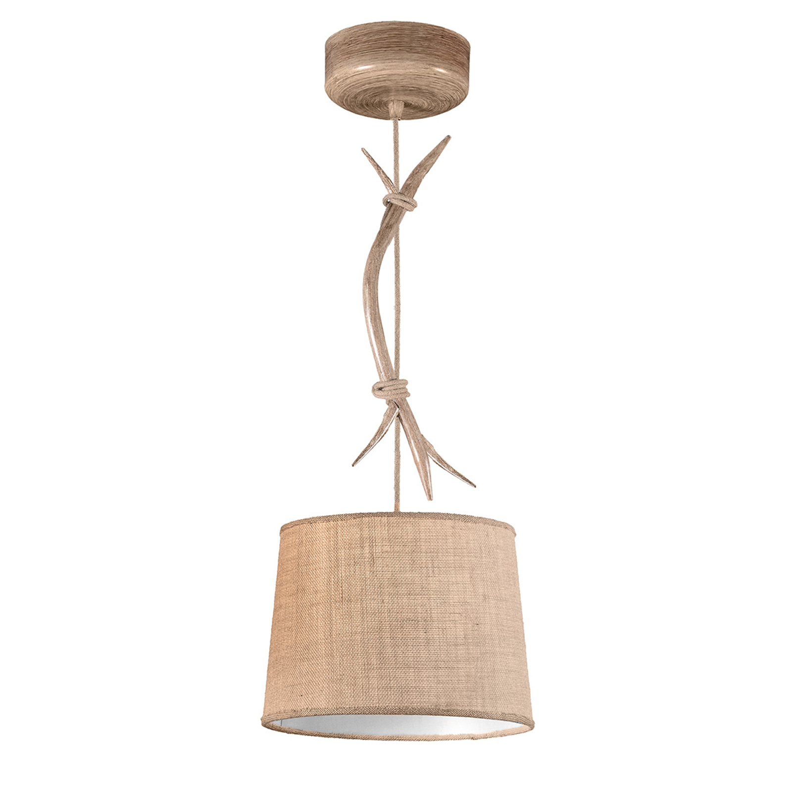 Hänglampa Sabina med textilskärm, 1 lampa, 30 cm