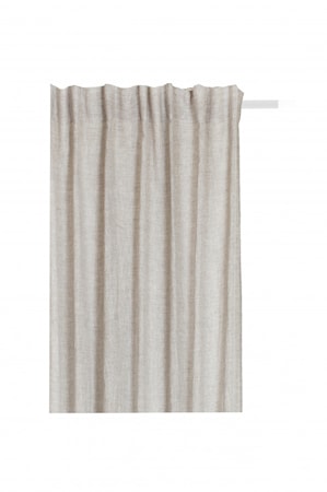 Sunshine wide Gardin med veckband oatmeal 250x290