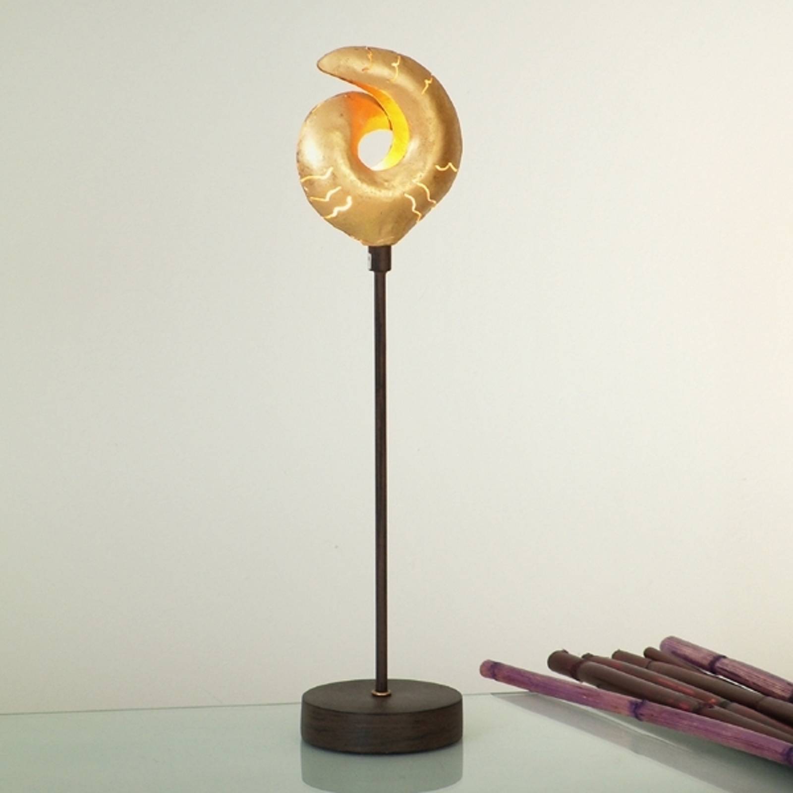 Dekorativ bordslampa GAZZELLA i guld