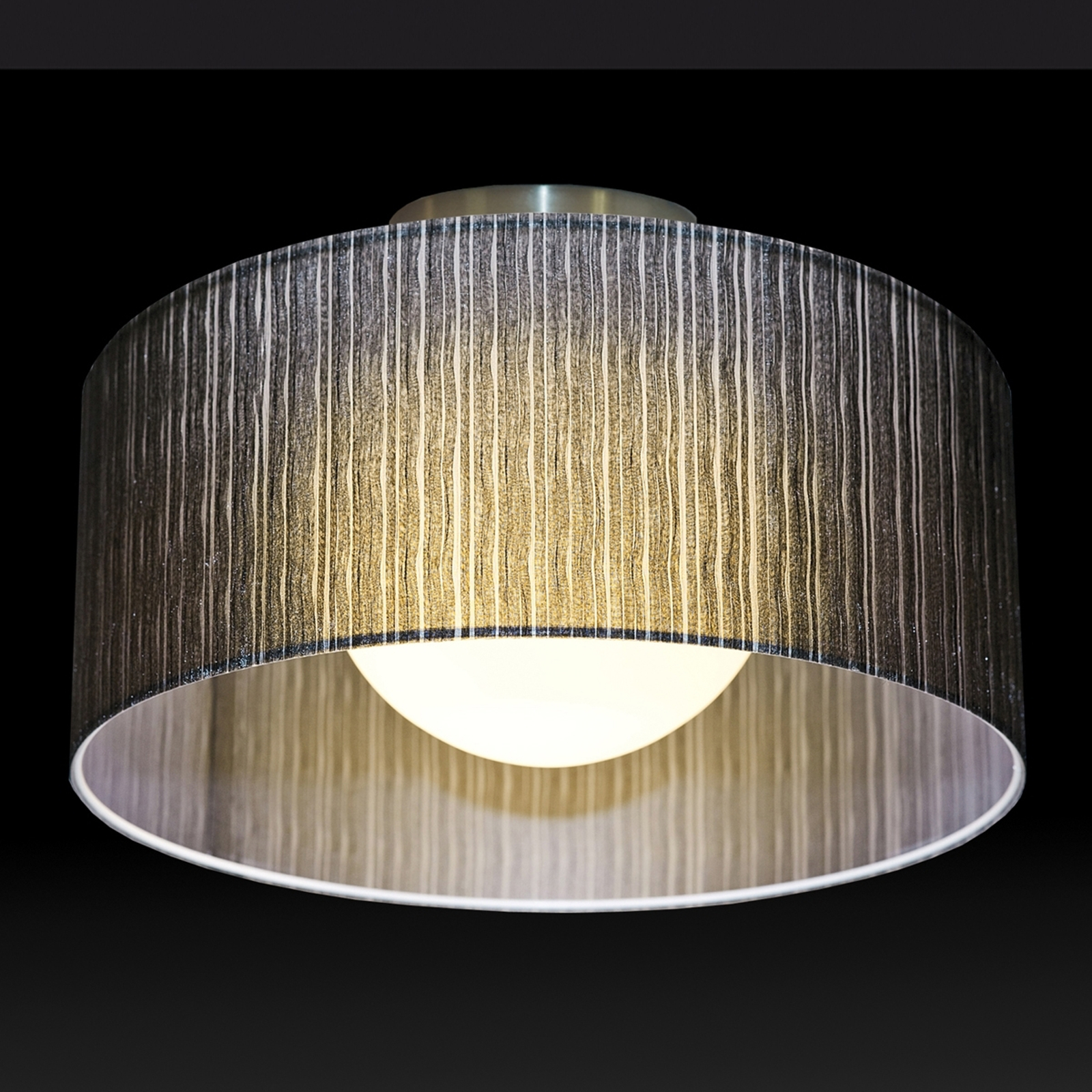 Exklusiv taklampa Ganzo 90 cm svart