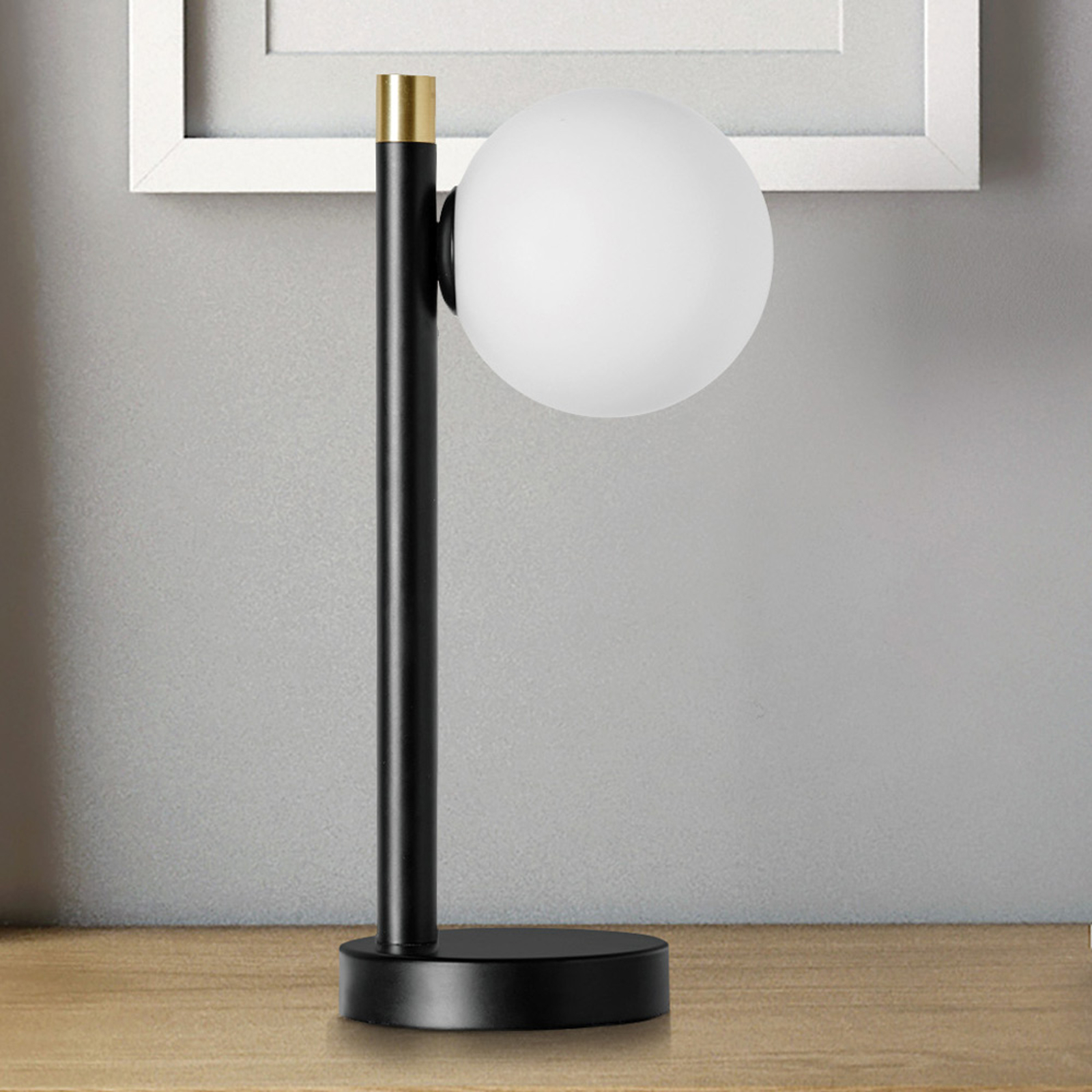 Bordslampa Pomì 1 lampa med glaskula