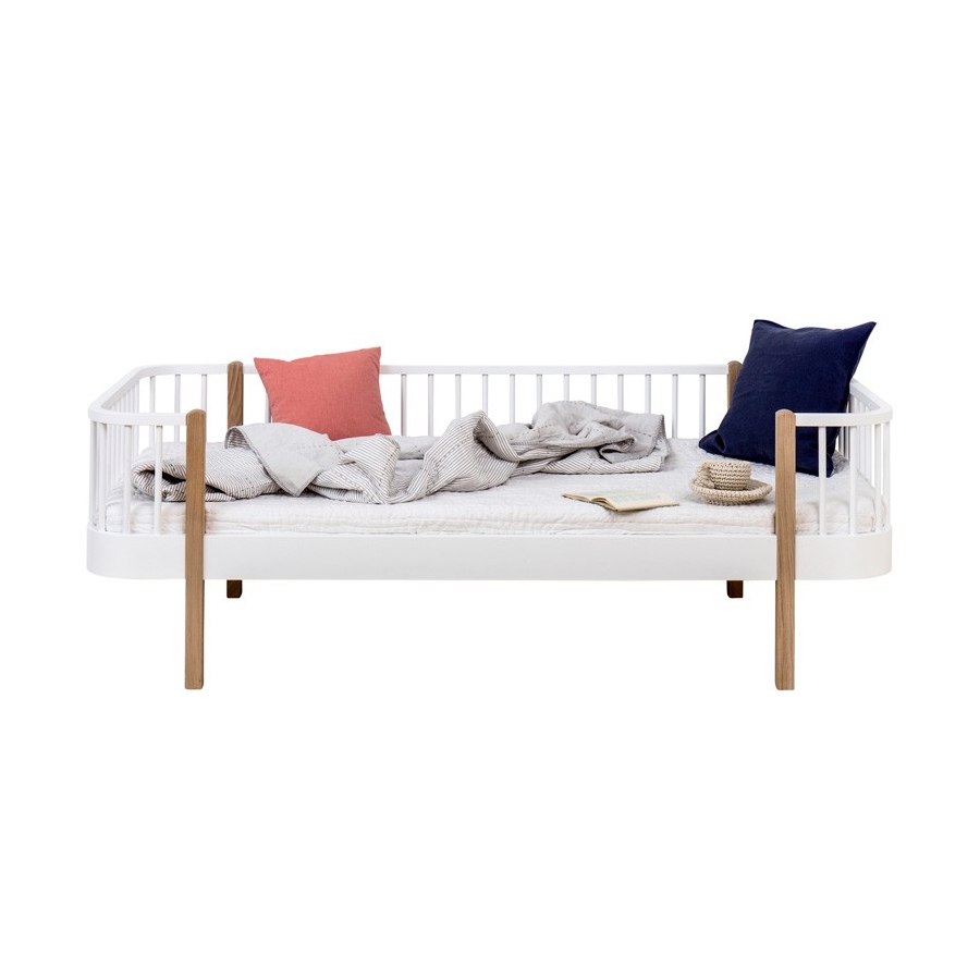 Dagbädd Wood Collection vit/ek, Oliver Furniture