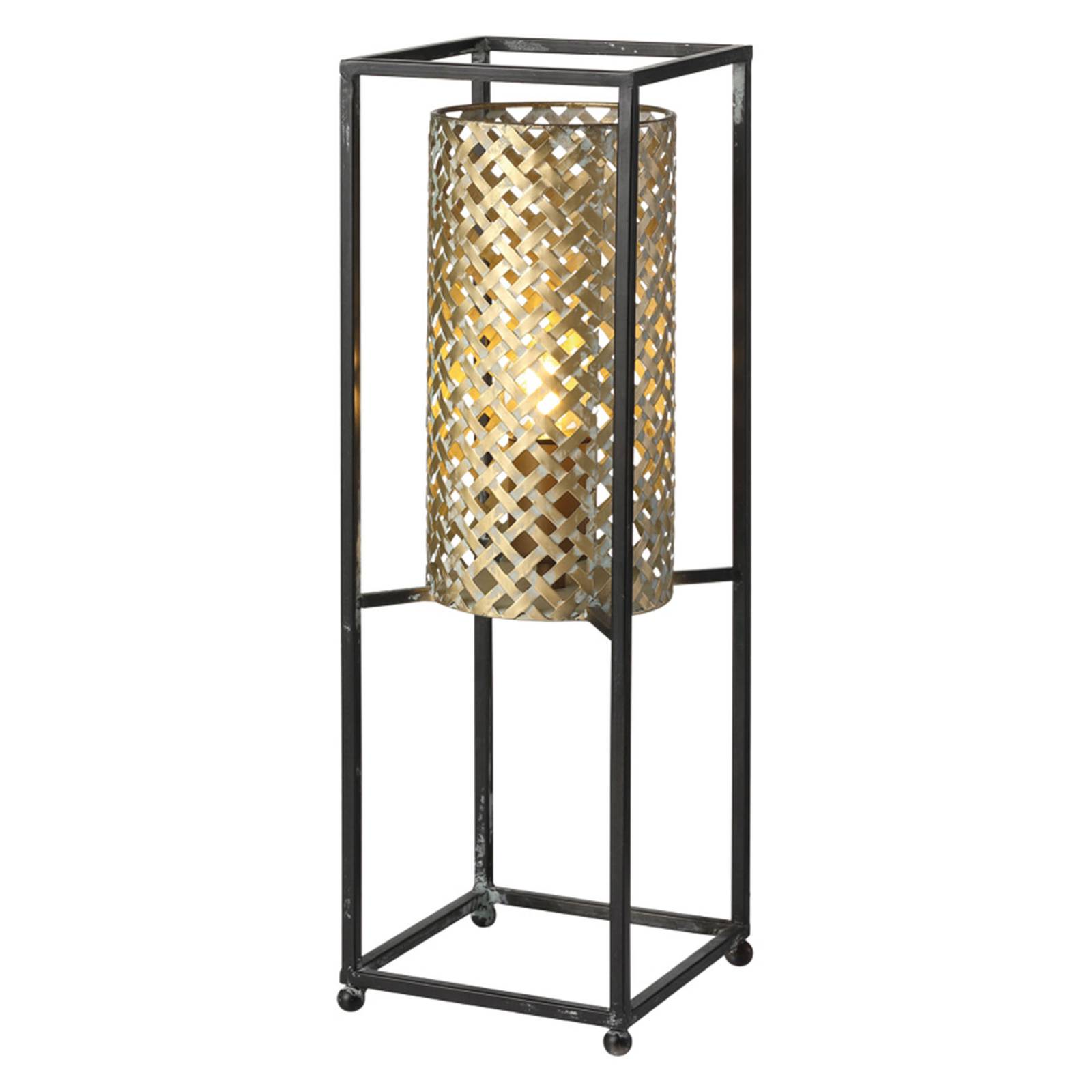 Bordslampa Petrolio, svart/guld, höjd 47 cm