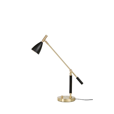 Frank 2.0 Bordslampa Svart/Mässing LED Dimbar