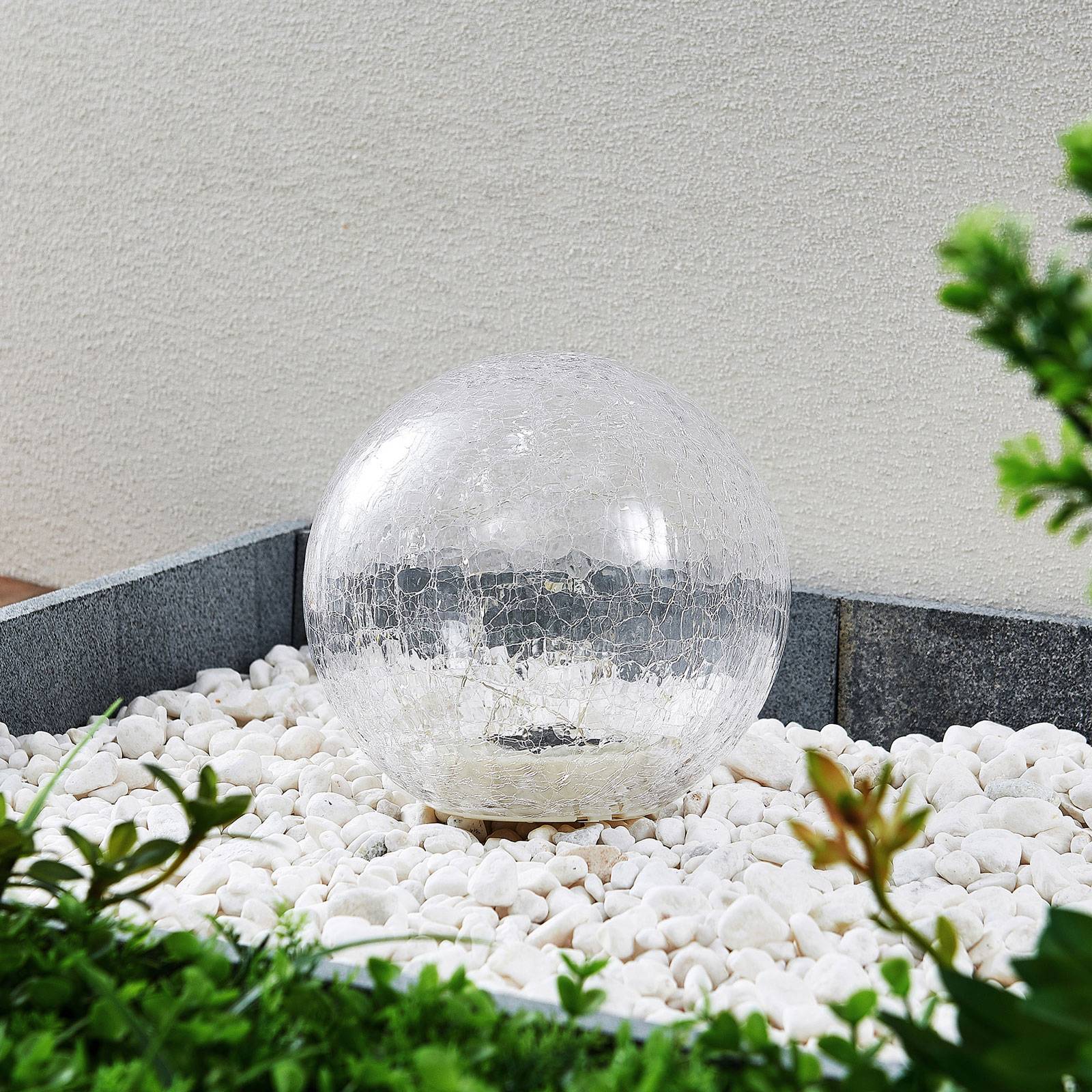 Lindby Feodoria LED-solcellsmarkspett, Ø 19,5 cm