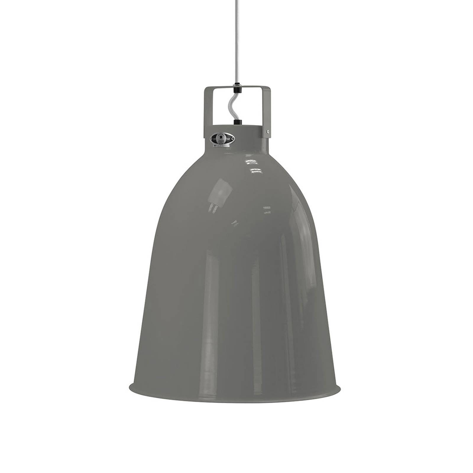 Jieldé Clément C360 hänglampa grå glans Ø 36 cm