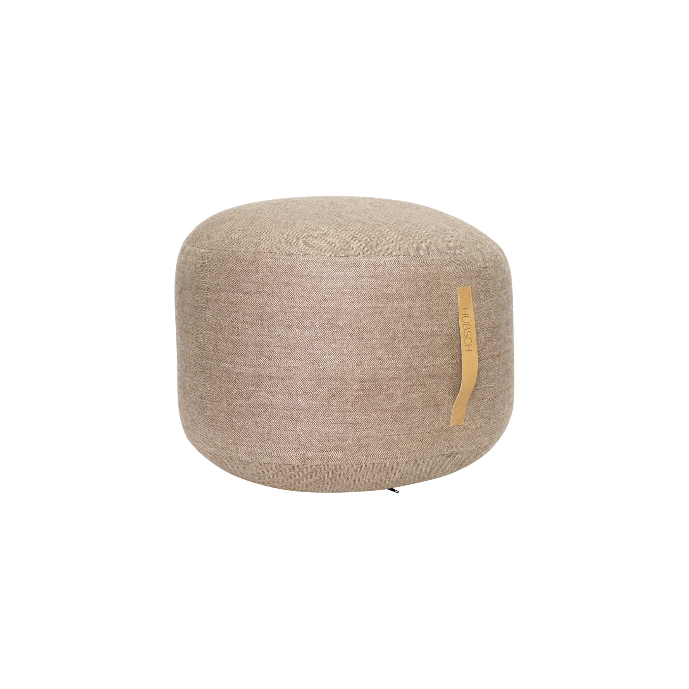 Sittpuff Ø 50 cm ull brun Hubsch
