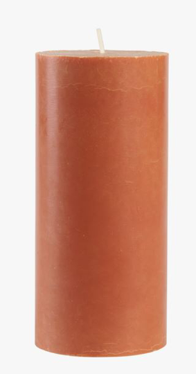 Premium stearin blockljus orange