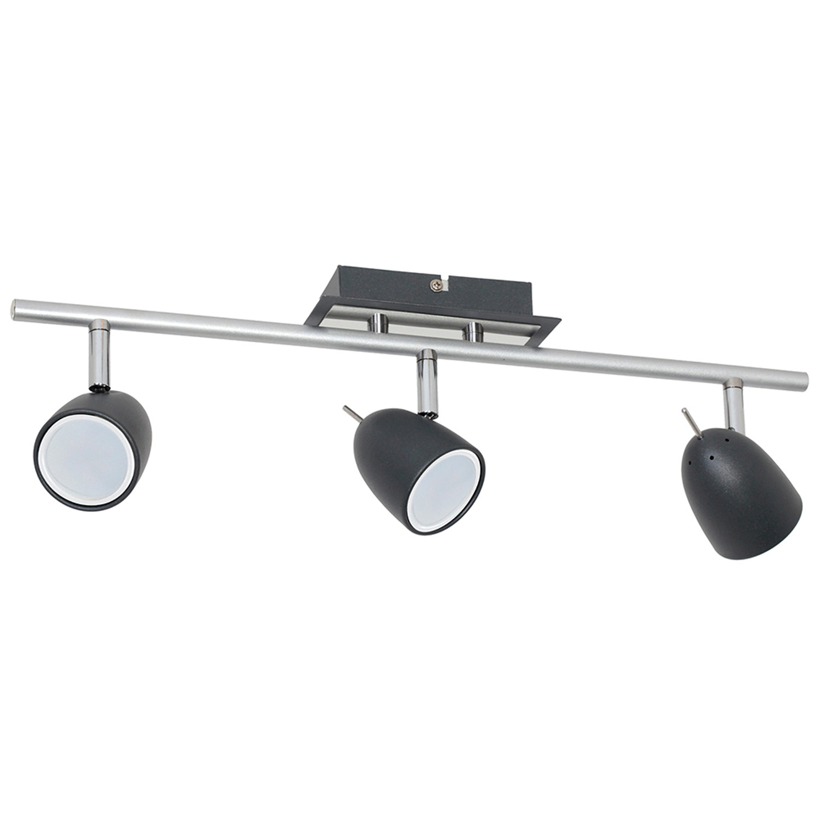 Taklampa Taylor, svart/krom, 3 lampor