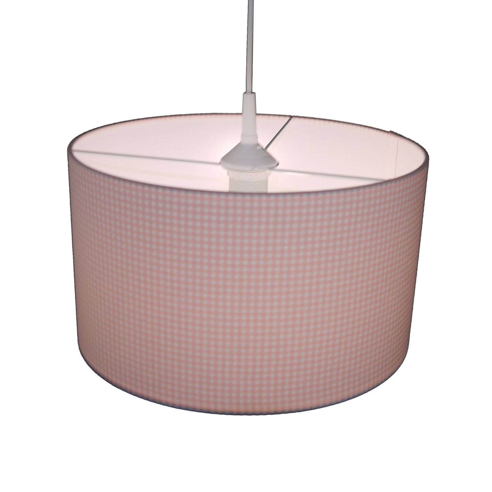 Pendellampa Vichykaro, rosa/vit