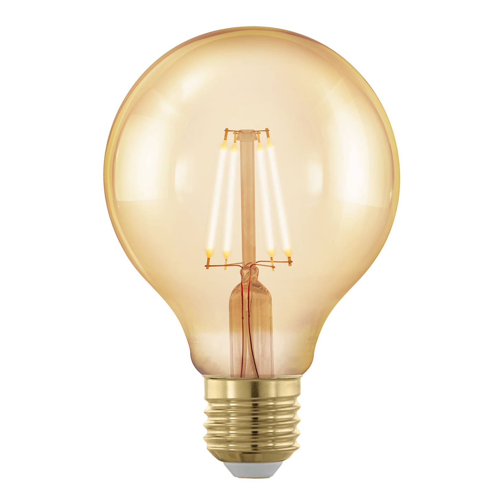 LED-glob E27 G80 4W filament 1700K guld, dimbar