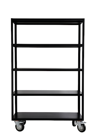 Rullvagn Rack 120x45x185 cm Svart