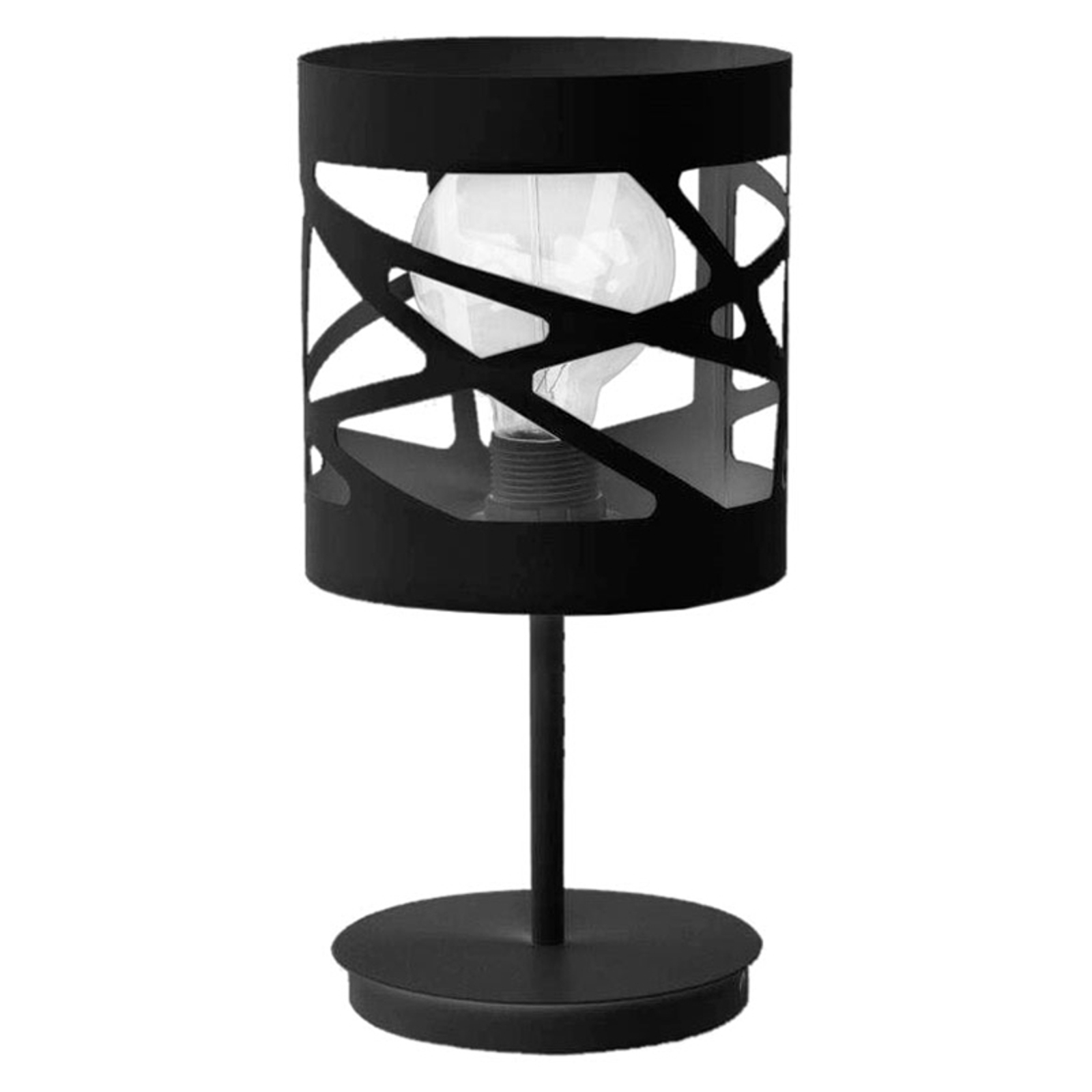 Bordslampa modul Frez mönsterskärm Ø 17,5 cm svart