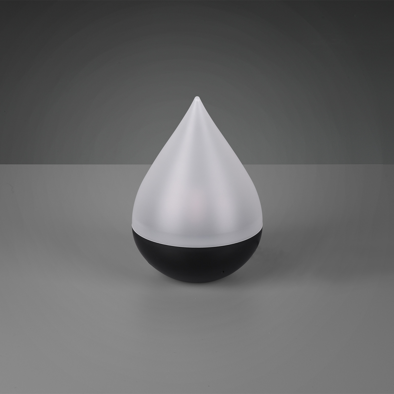 LED-solcellsbordslampa Caldera, med flameffekt