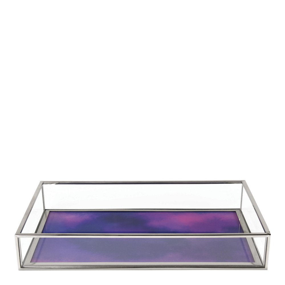 & klevering - Treasure Fat Spegel Rektangel 25x16 cm Lila