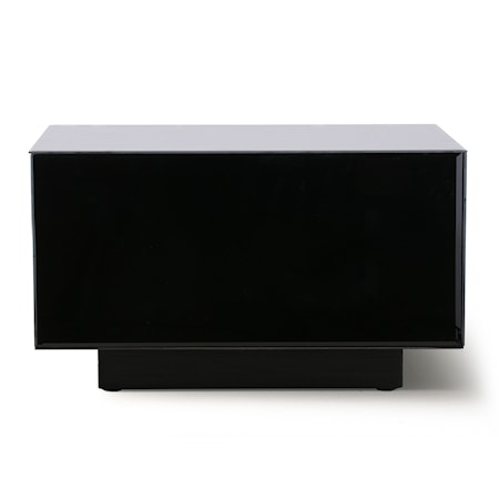 Mirror Block Table Black L