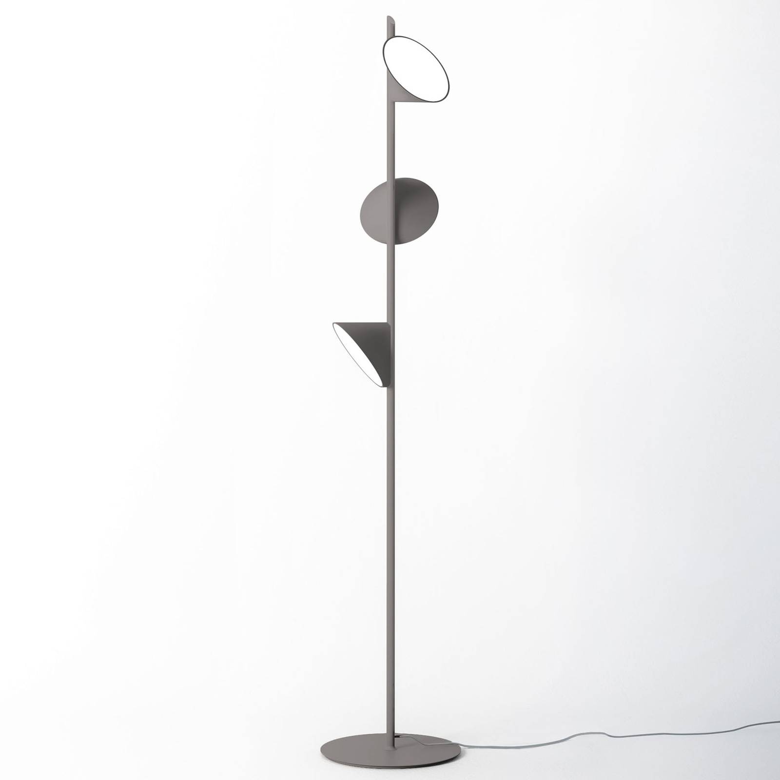 Axolight Orchid LED-golvlampa, mörkgrå