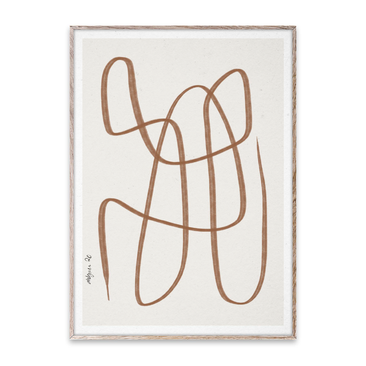 Paper Collective Poster Different Ways - Brown 30x40 cm