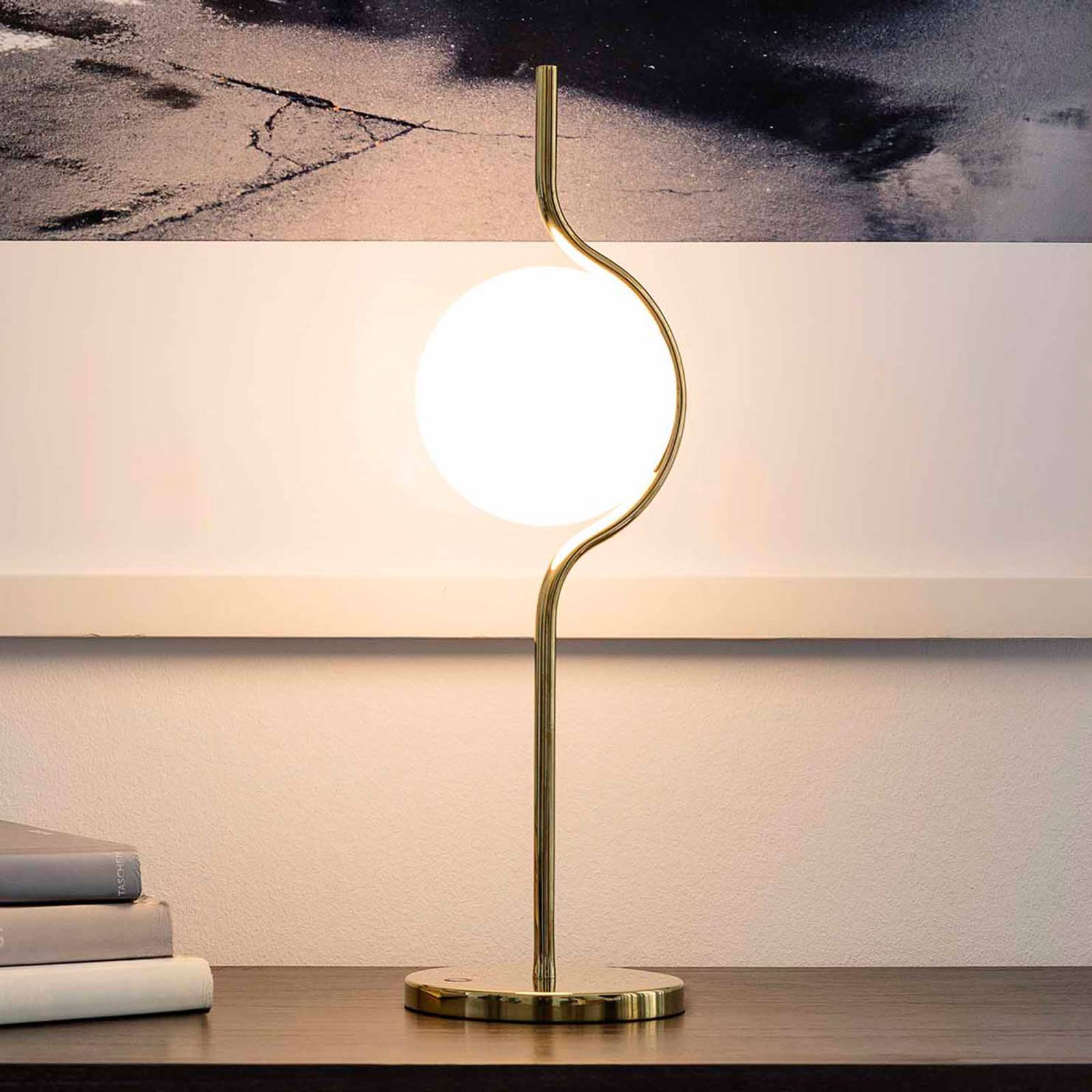 LED-bordslampa Le Vita med opalglas