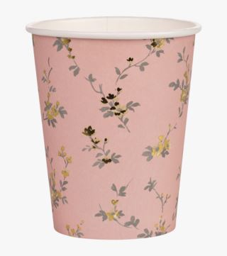 Beatrix pappersmugg 8pk rosa