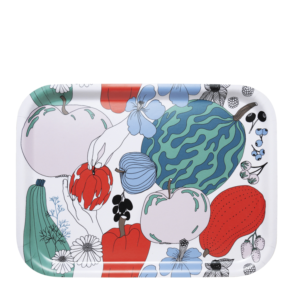 Marimekko - Tarhuri Bricka Grönsaker 20x27 cm