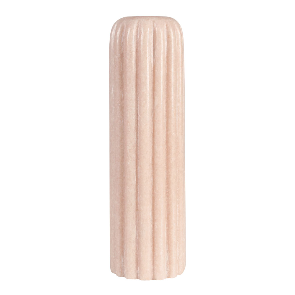 & klevering - Riffle Ljushållare Marmor 14,5 cm Rosa