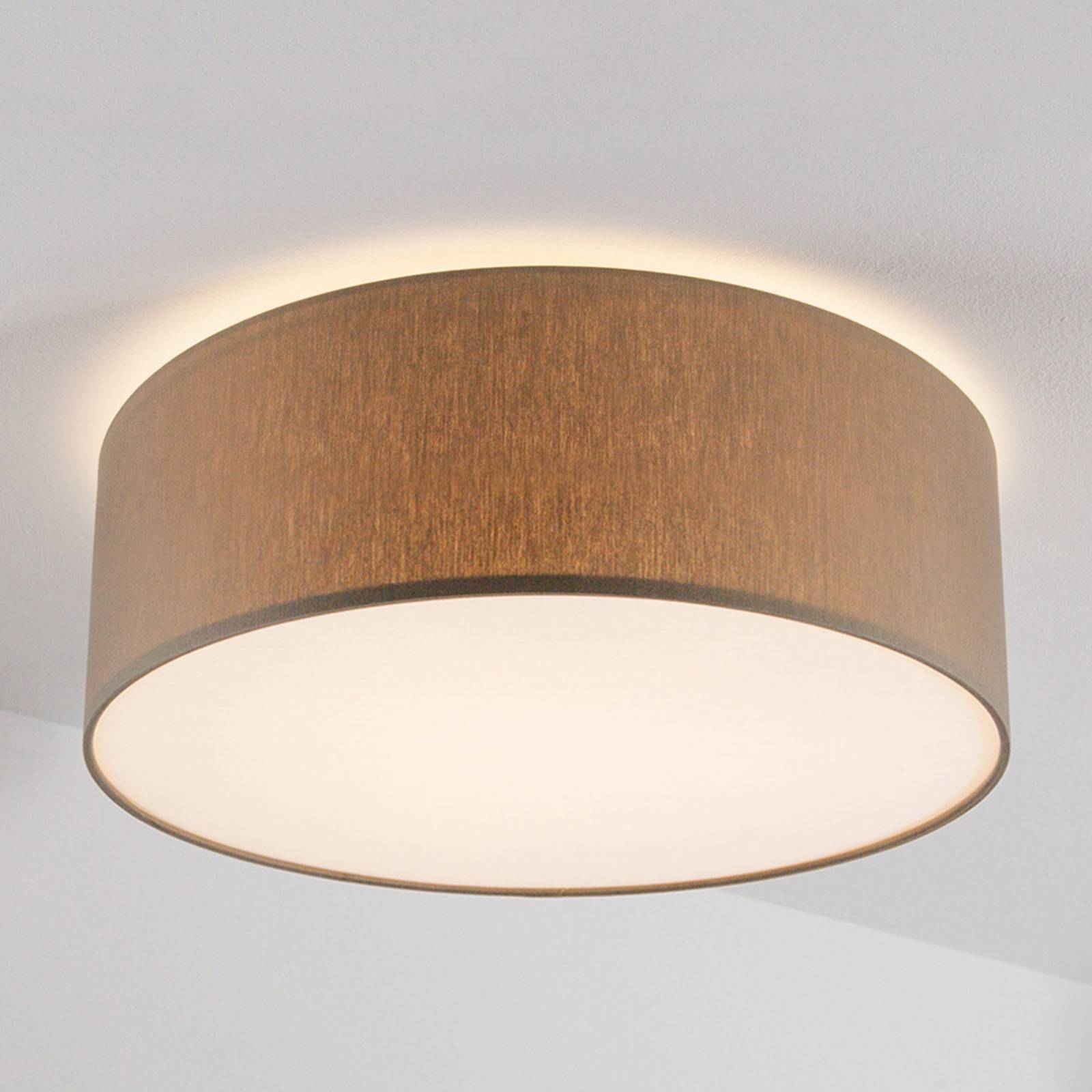 Gråbrun taklampa Maria. 50 cm.